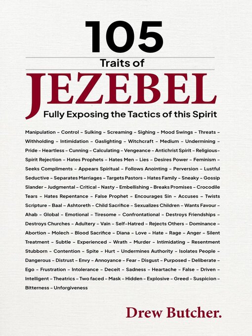 Title details for 105 Traits of the Jezebel Spirit by Drew Butcher - Available